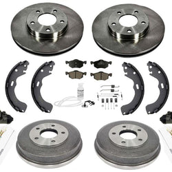 For 01-2007 Ford Escape With Rear Drum Brakes Rotor Drums Pads Shoes Spring 12pc