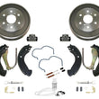 Para modelos GMC Silverado 1500 05-08 con tambor de freno trasero y zapatas de freno, 9 piezas