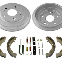 Rear Brake Drums Brake Shoes & Hardware Spring Kit For Honda Civic 2006-2015