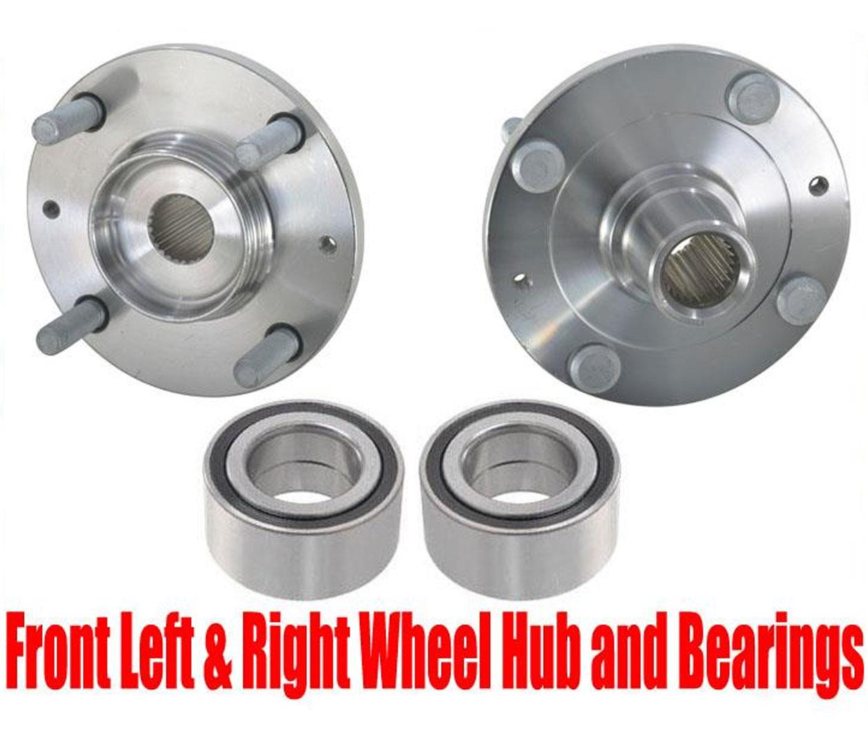 (2) FRONT Wheel Hub & Hub Bearing Kit for Kia Spectra 03-09