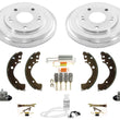 Rear Drums Brake Shoes Cylinders Spring Kit For Honda Civic 2012 2014 2015 HF LX