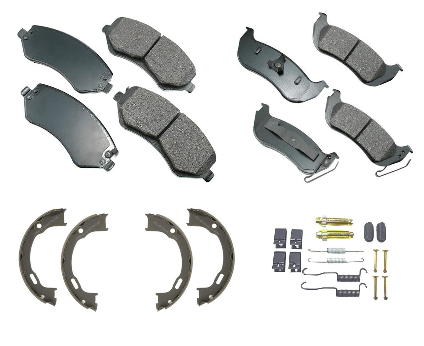 Fits For 03-07 Jeep Liberty Ceramic Pads Parking Brake Shoes Springs 4pc