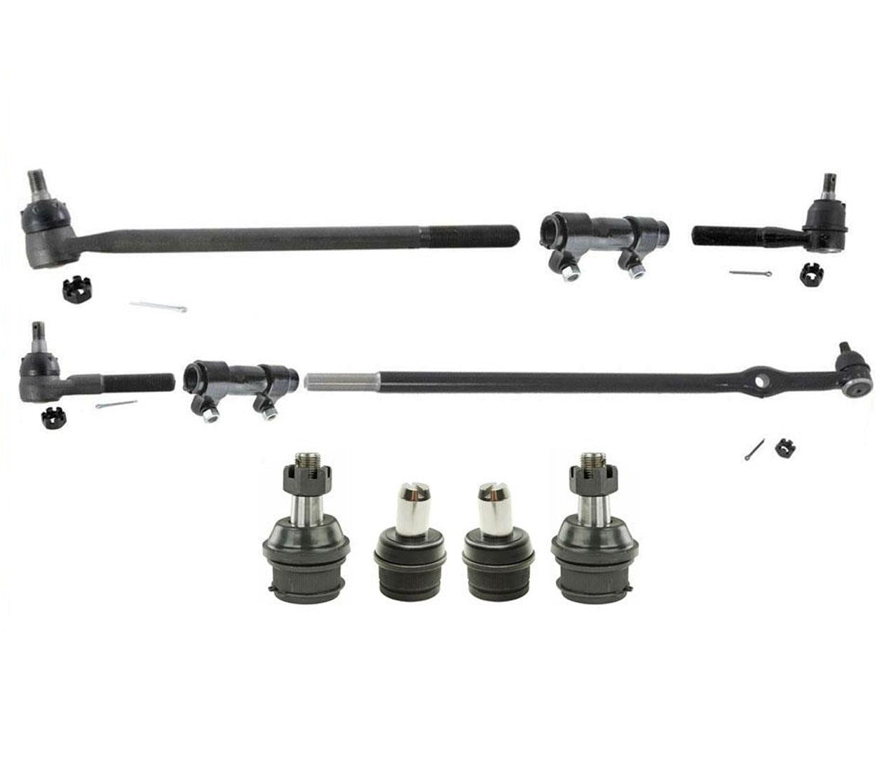 4 Ball Joints 4 Tie Rods 10 Pc Chassis Kt for Ford Ranger Rear Wheel Drive 92-97