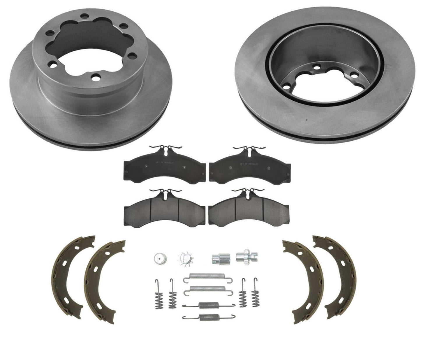 Se adapta a Dodge Sprinter 2500 2003-2006, 285 mm, almohadillas para rotores traseros, zapatas de estacionamiento