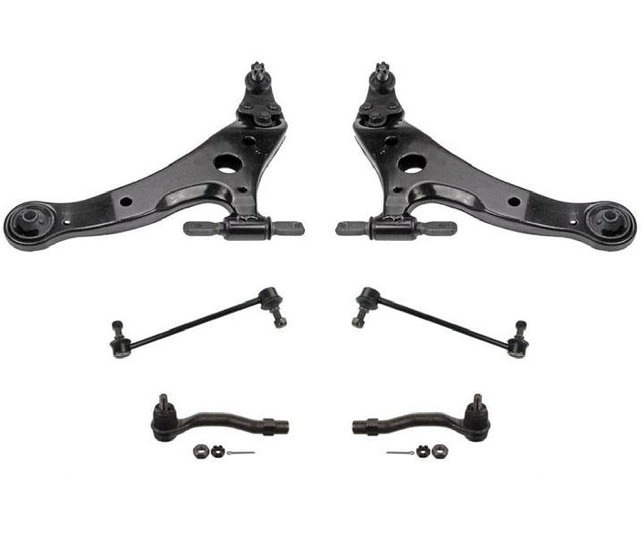 Lower Control Arms Out Tie Rods Sway Bar Links for Toyota Highlander 01-03