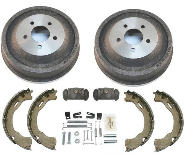 For Ford 2001 2002 Explorer Sport Trac Rear Brake Drums & Shoes Cylinders 6pc