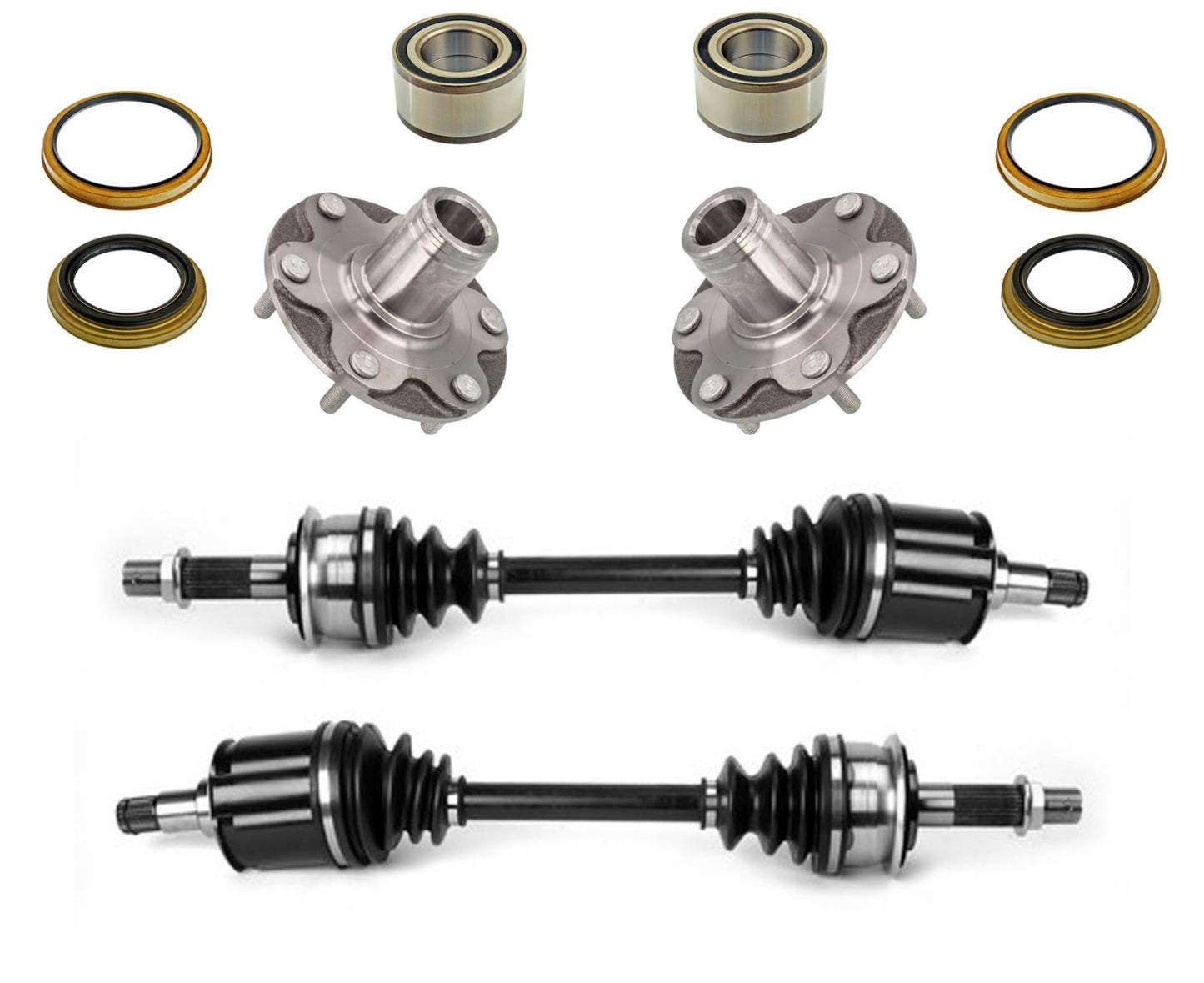 Ejes Kit de rodamientos y cojinetes de buje delantero para Toyota Tundra 00-06 con tracción en las 4 ruedas 10p