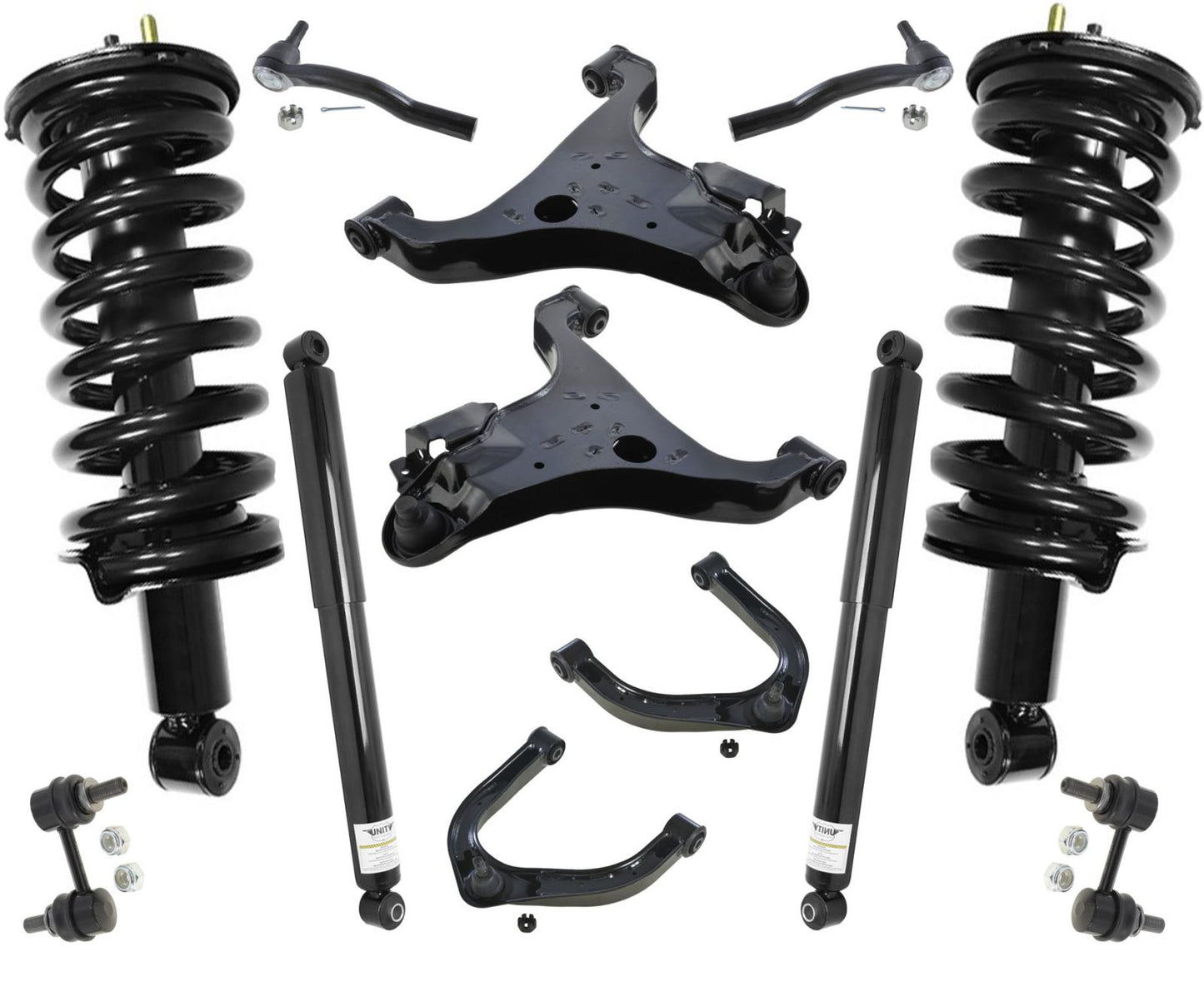 Se adapta a los brazos de control de choque trasero de los puntales delanteros de tracción trasera de Nissan Titan 04-15