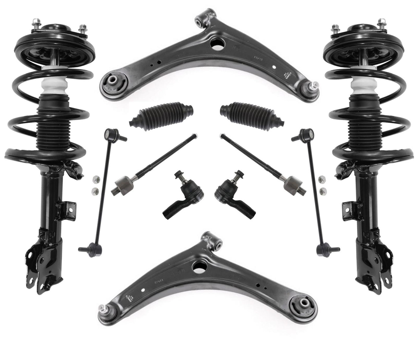 Front Left Right Coil Spring Struts For 3rd Row Seating Models 07-13 Outlander