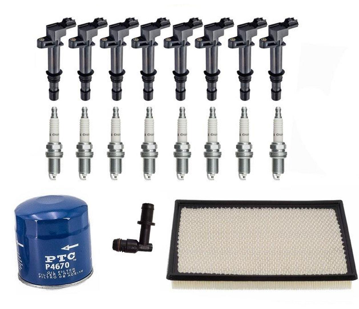 For 02-07 Dodge Ram 1500 4.7L Tested Ignition Coils Plugs Filters 19pc