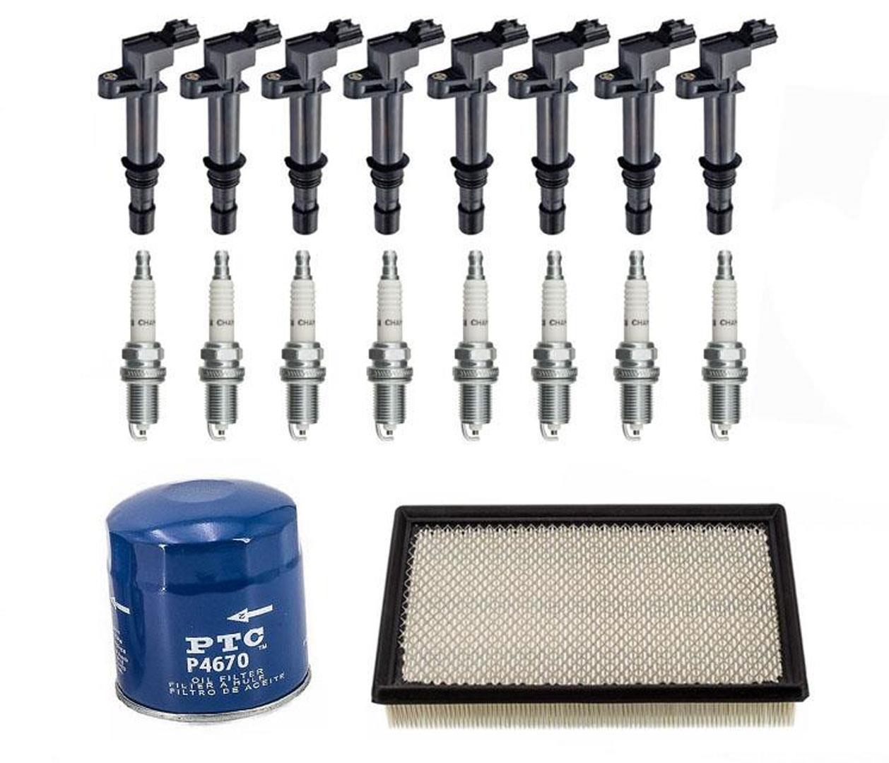 for 06-07 Commander 4.7L Tested Ignition Coils Filters Plugs 18pc