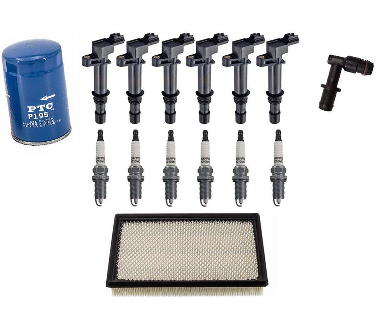 para 06-07 Commander 3.7L (6) Filtros de bobinas de encendido probados 15 piezas