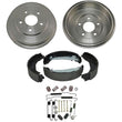 For Chevrolet 2009-2011 HHR 2009-2010 Cobalt 5 Lug Rear Brake Drums & Shoes