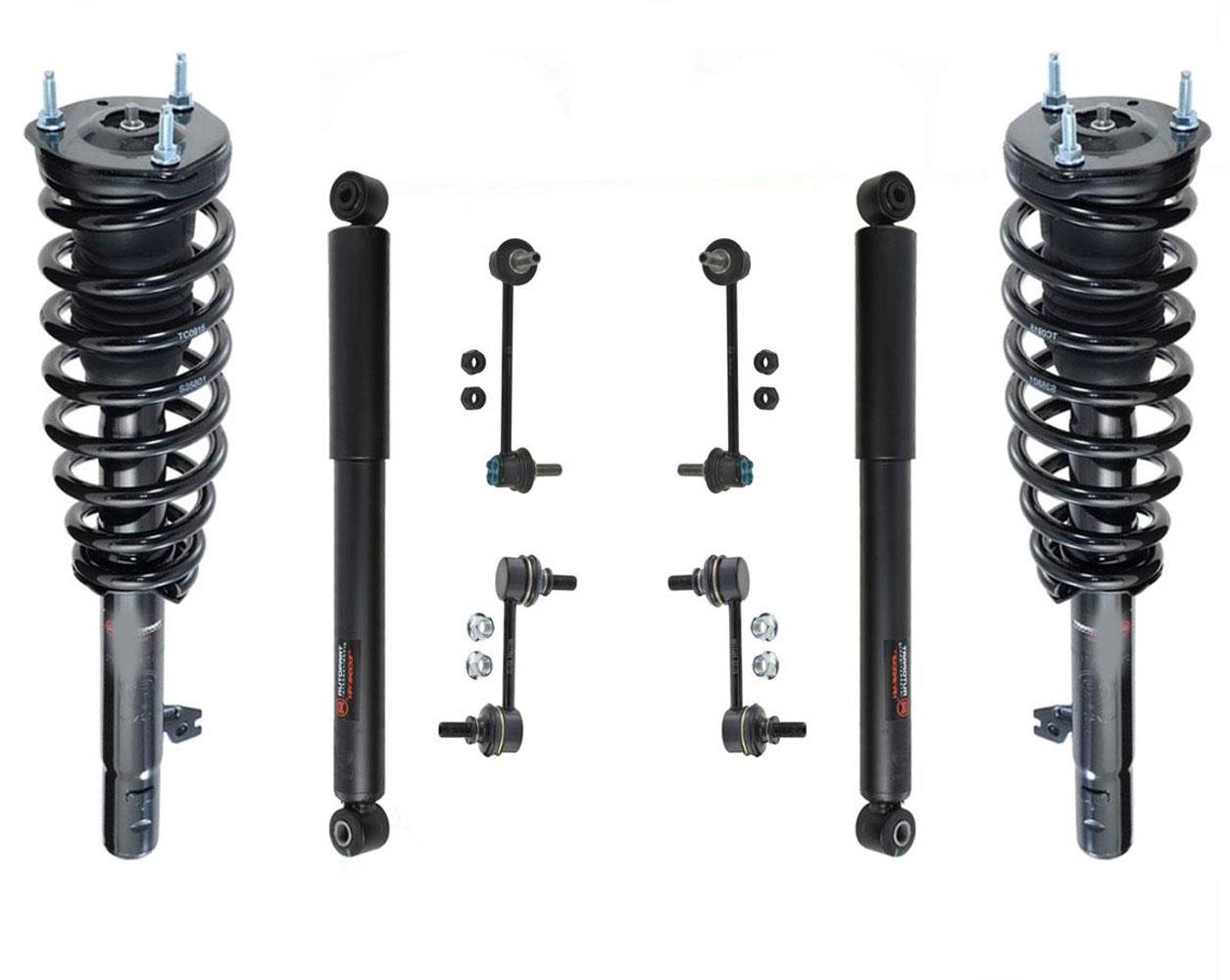 Puntales delanteros completos Amortiguador trasero Enlaces delanteros y traseros para Mazda 6 2.5L 4Cyl 09-13