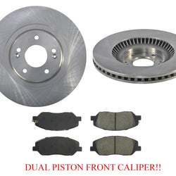 Pastillas de rotores de freno de disco para pinza delantera de doble pistón Hyundai Santa Fe XL W 17-19