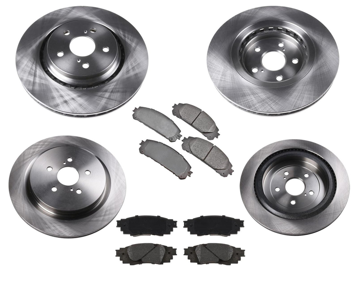 Front & Rear Disc Brake Rotors W Ceramic Pads For Lexus RX350L 2018-2021 6pc