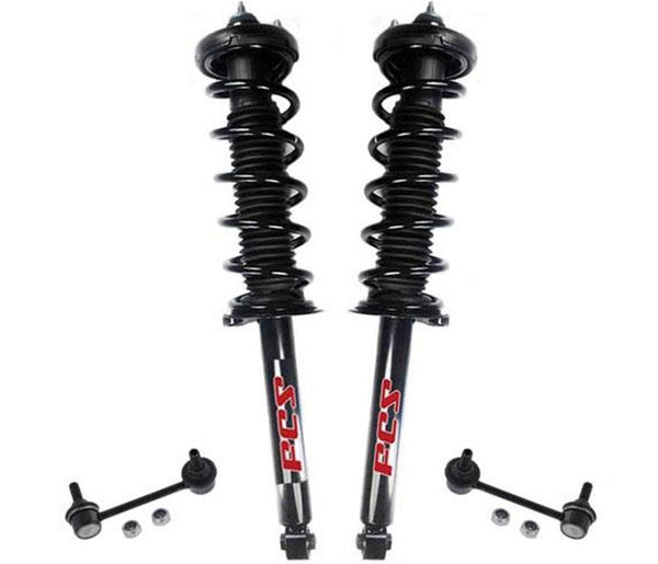 REAR Complete Strut & Coil Spring Assemblys Sway Bar For Acura TSX 04-08 4Pcs