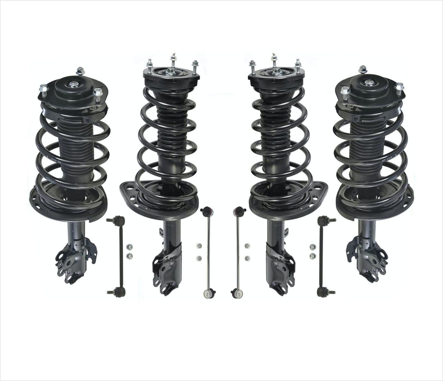 Puntales completos delanteros y traseros y enlaces F+R para Toyota Camry 3.5L SE modelos 07-11
