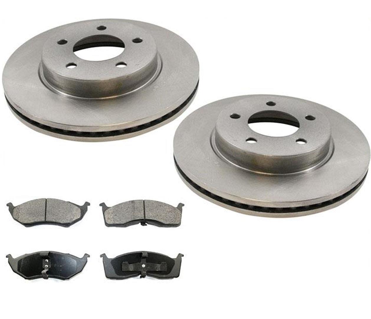 Se adapta a llantas Concord 99-01 LHS 98-01 de 15 pulgadas - Rotor y pastillas de freno de disco de 11 pulgadas