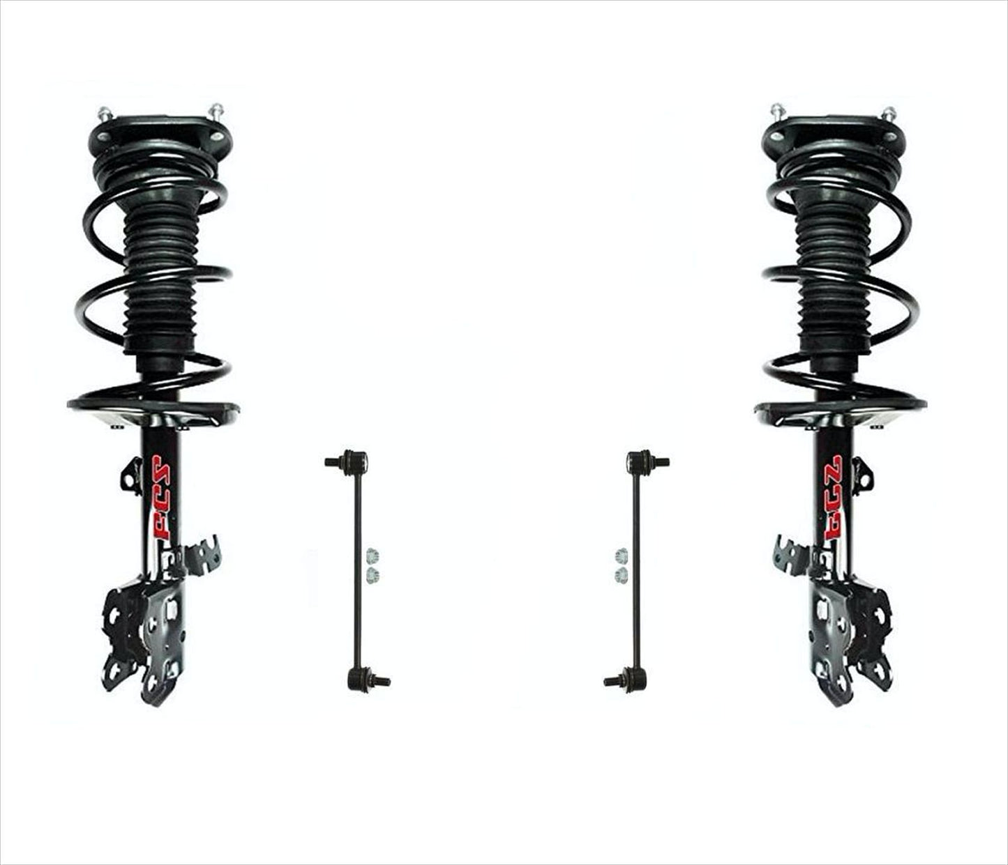 Front Complete Springs Strut Assembly & Front Sway Bar Links Fits PRIUS 04-09