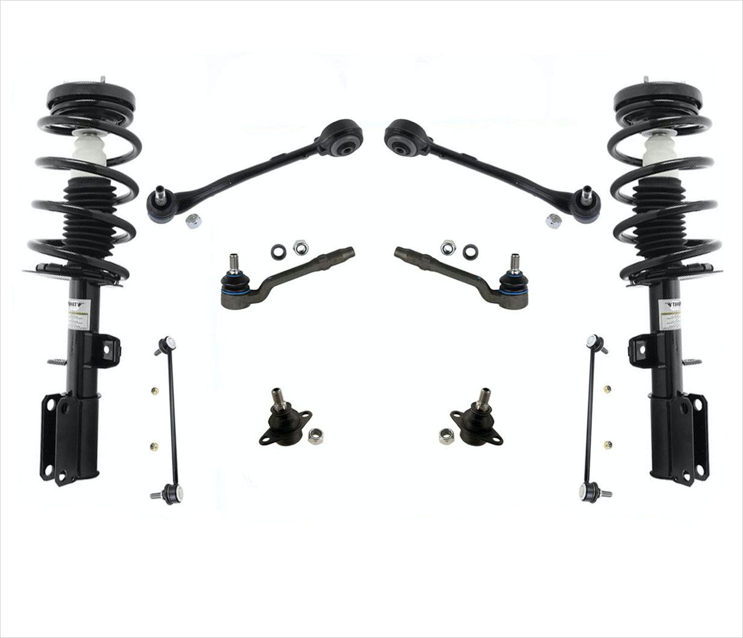 Front Complete Struts Lower Control Arms Ball Joints & Links Fits 00-06 BMW X5