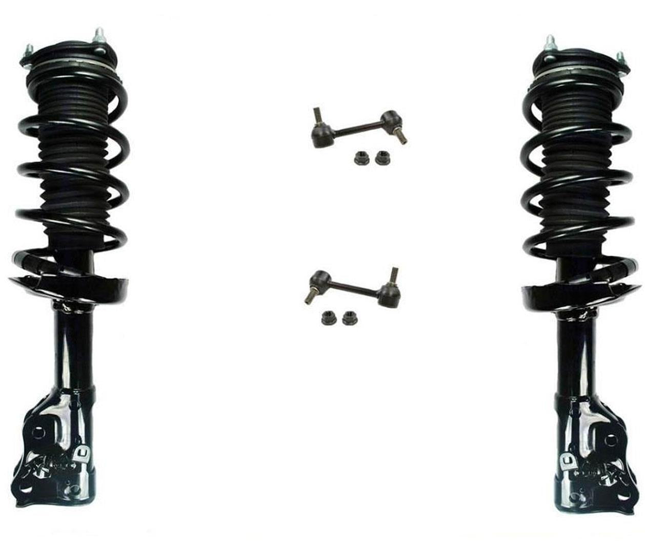Front Complete Struts W/ Coils Springs & Sway Bar Links For 06-11 Honda Civic EX