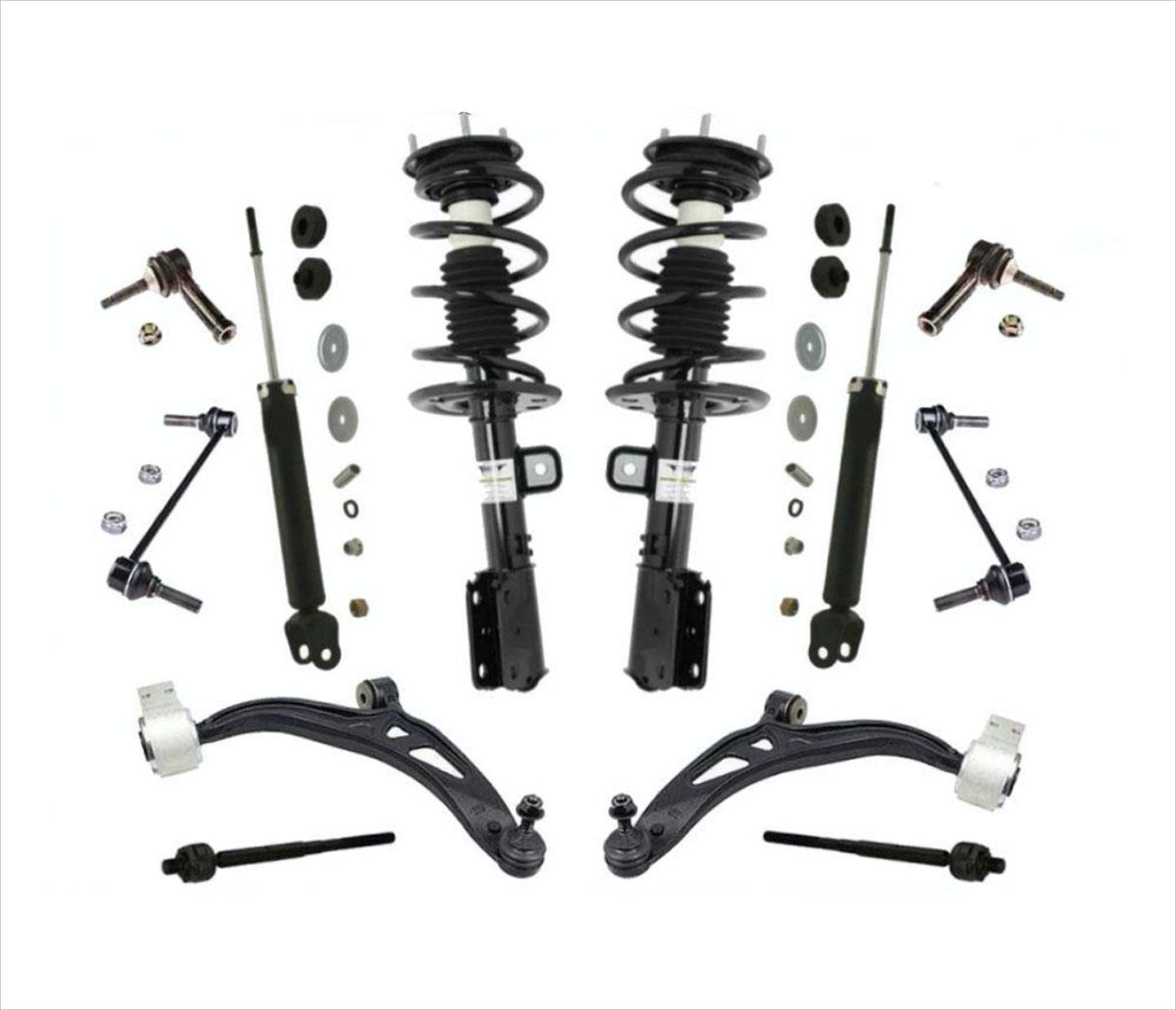 Complete Struts Shocks 12 Pcs Kit fits for All Wheel Drive Ford Explorer 11-12