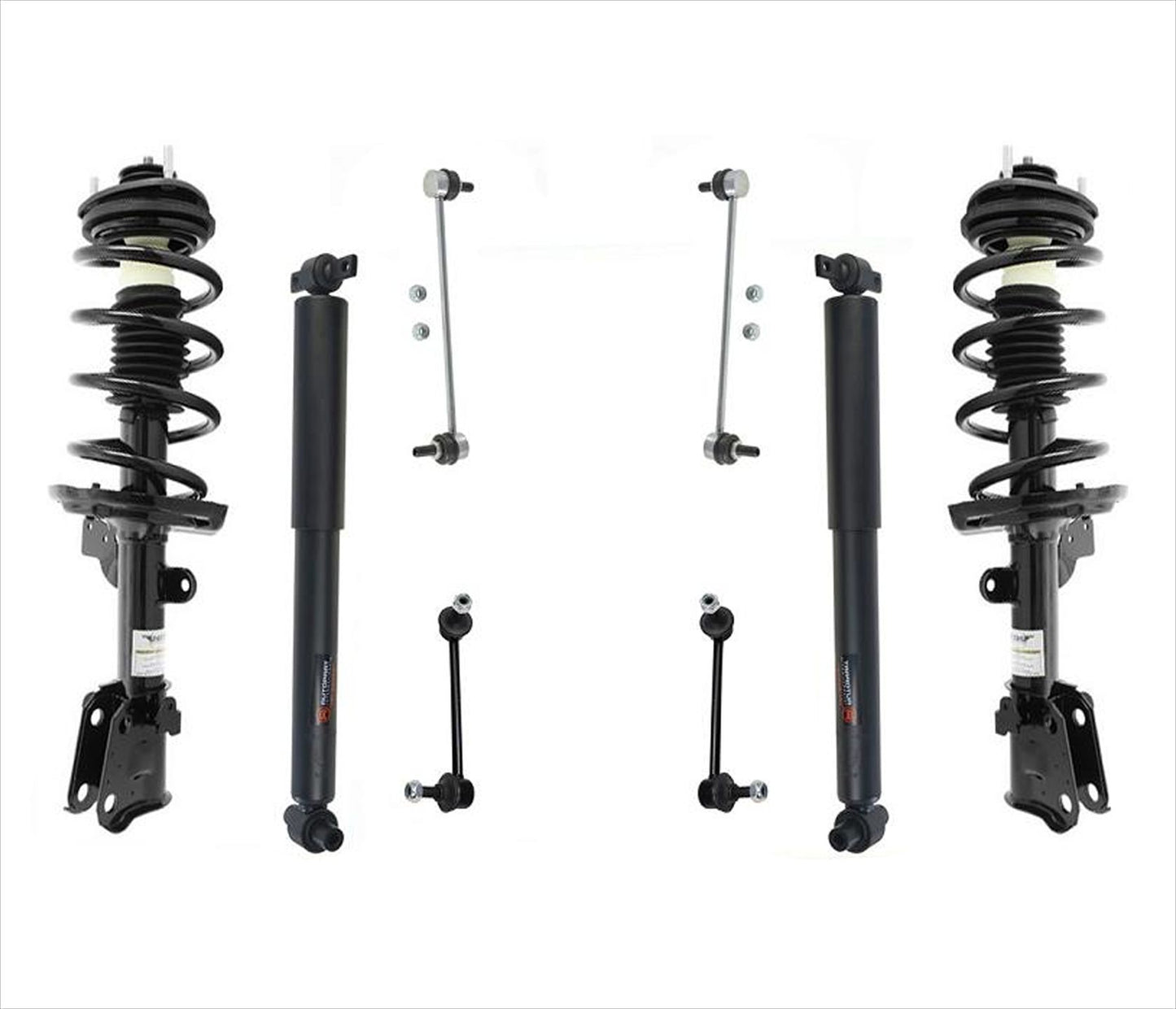 Amortiguadores delanteros completos y eslabones delanteros y traseros para Honda Pilot 09-15