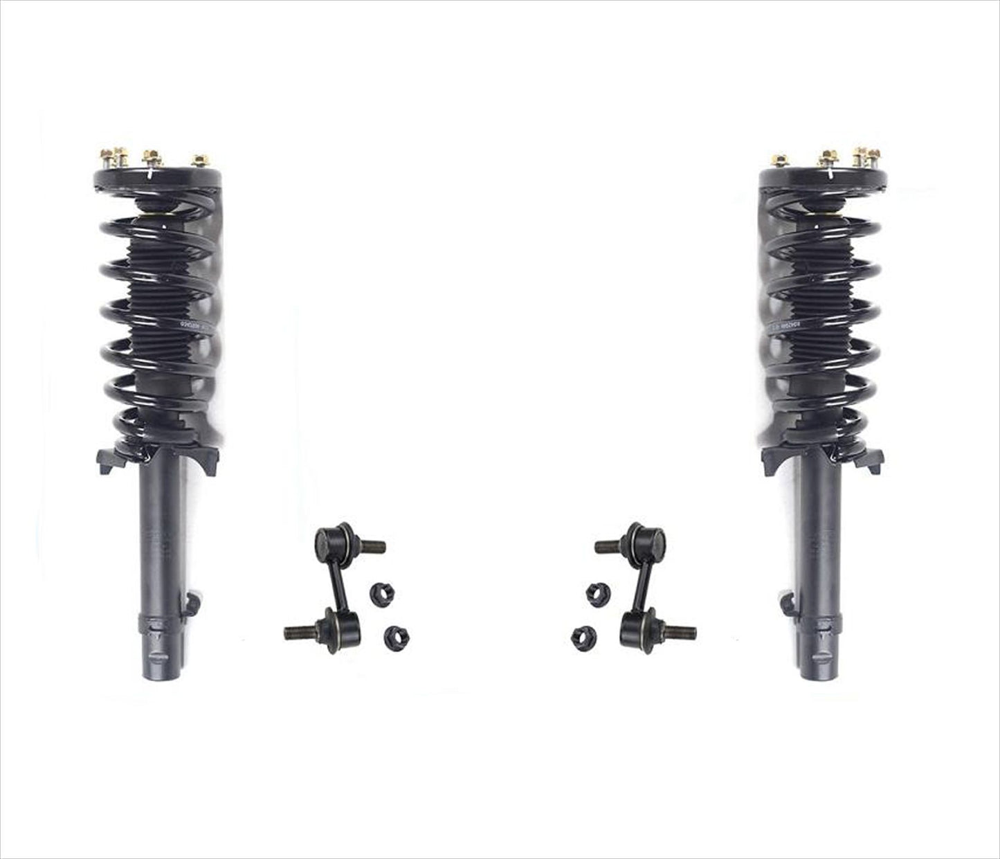 Front Left & Right Complete Struts & Links For Acura TL 09-14 All Wheel Drive