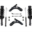 Front Struts Shocks Control Arms BJ Tie Rods Links for 98-10 Beetle 12 Pcs