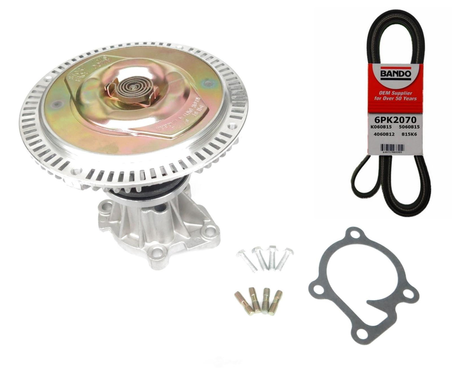 Nueva bomba de agua con embrague de ventilador y correa para Nissan Frontier 05-18 2.5L 21010-EA010