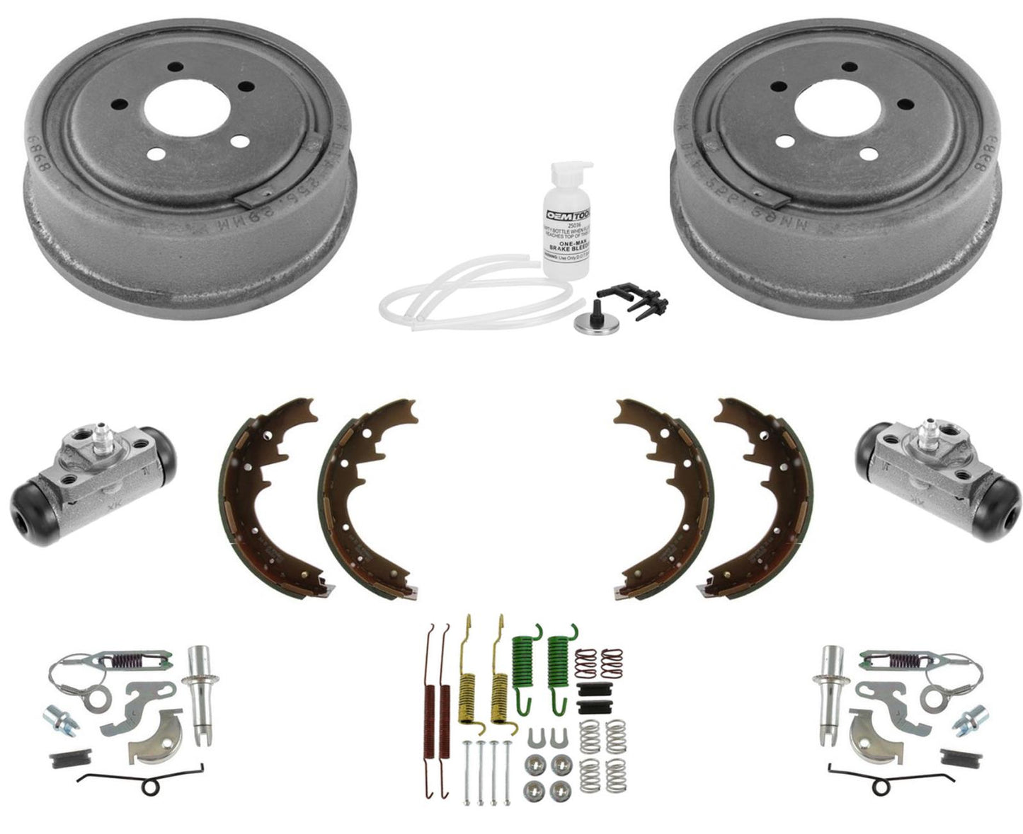 Brake Drums Shoes Cylinder 01-02 4WD For Ford Ranger W Larger 10" Drum 9pc