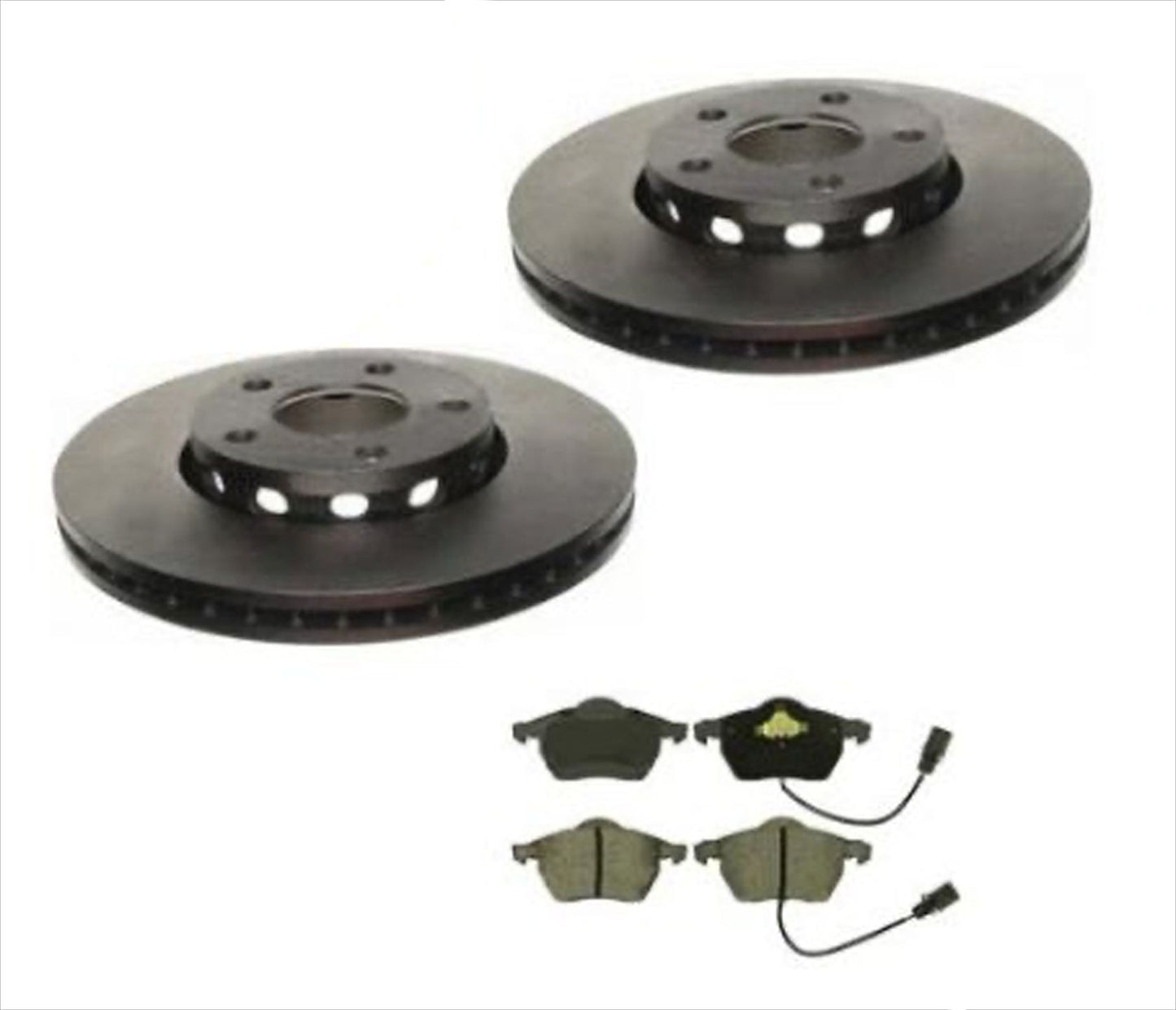 Para Audi A4 y A4 Quatto 2000-2004 (2) rotores de freno delanteros y pastillas de cerámica de 288 mm