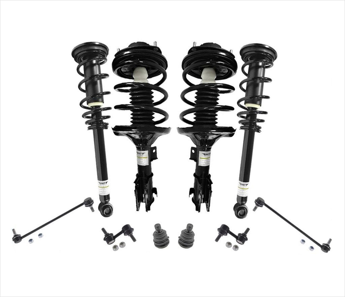 Complete Coil Spring Struts for Mitsubishi Eclipse Spyder Convertible 00-05 10Pc
