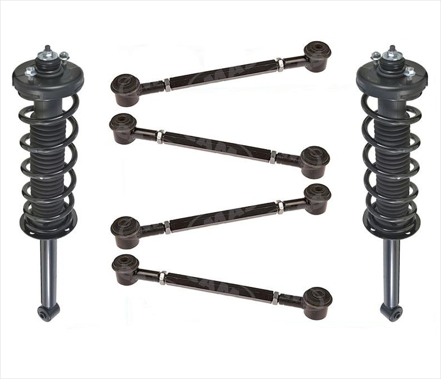 Rear Complete Struts & Rear Lower Control Arms For TL 2004-2008 Accord 2003-07
