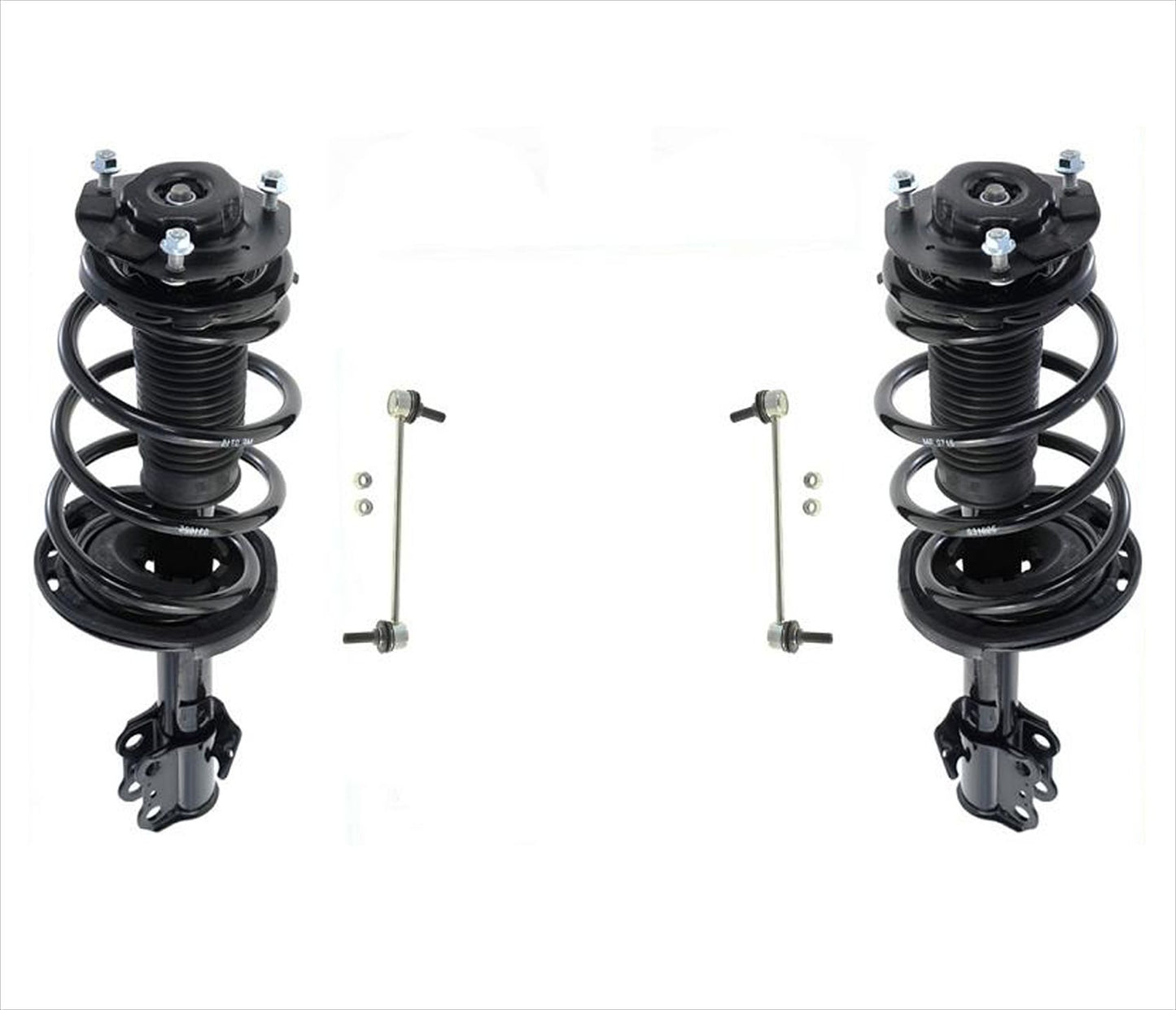 Front Complete Struts & Front Sway Bar Links For Toyota Sienna 2007-2010