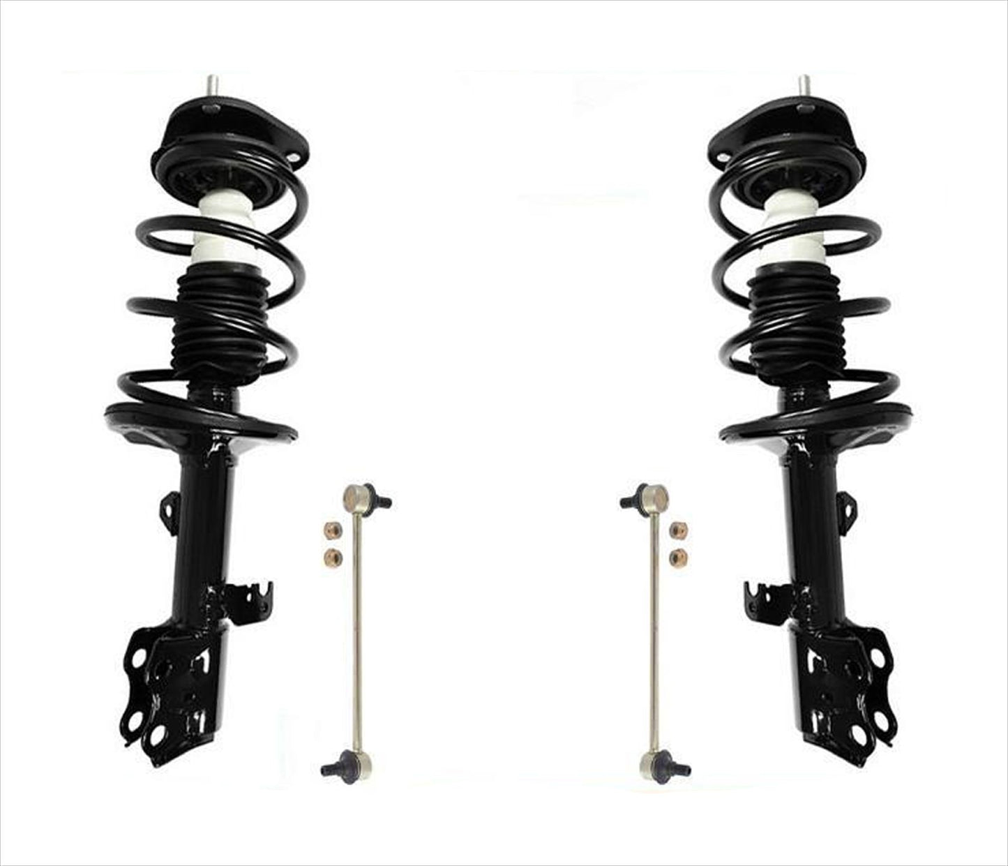 Fits 09-13 Toyota Corolla Built In Japan Front Complete Struts & Sway Bar Links