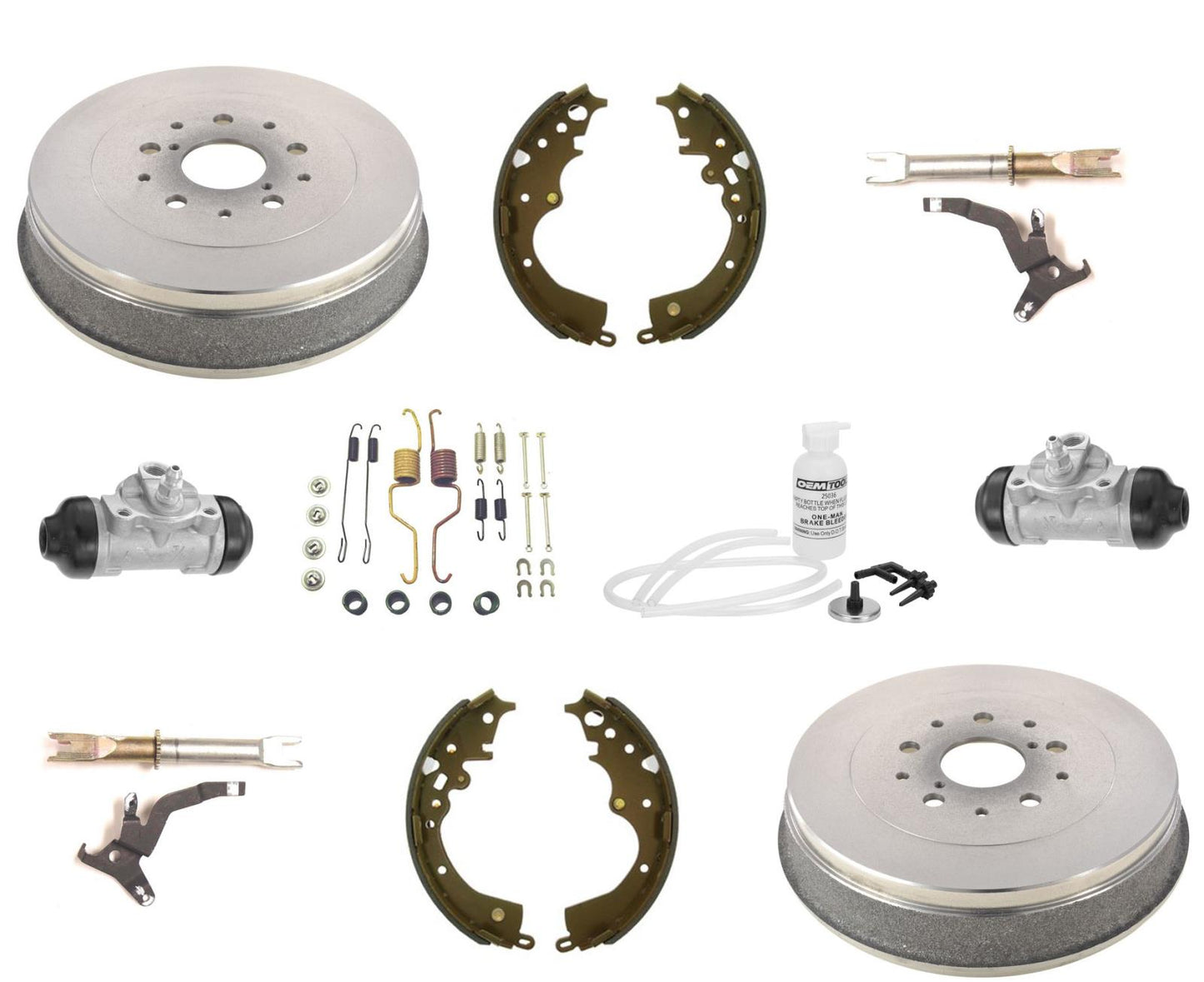 Para Toyota Tacoma 2005-2015, tracción trasera, 5 tambores, zapatas de freno, cilindro. 9 piezas