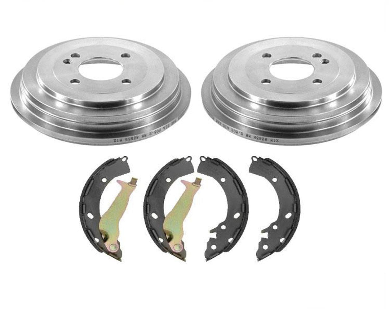 Tambores de freno trasero y zapatas de freno para Hyundai Accent SE 3PC Kit 2013-2019