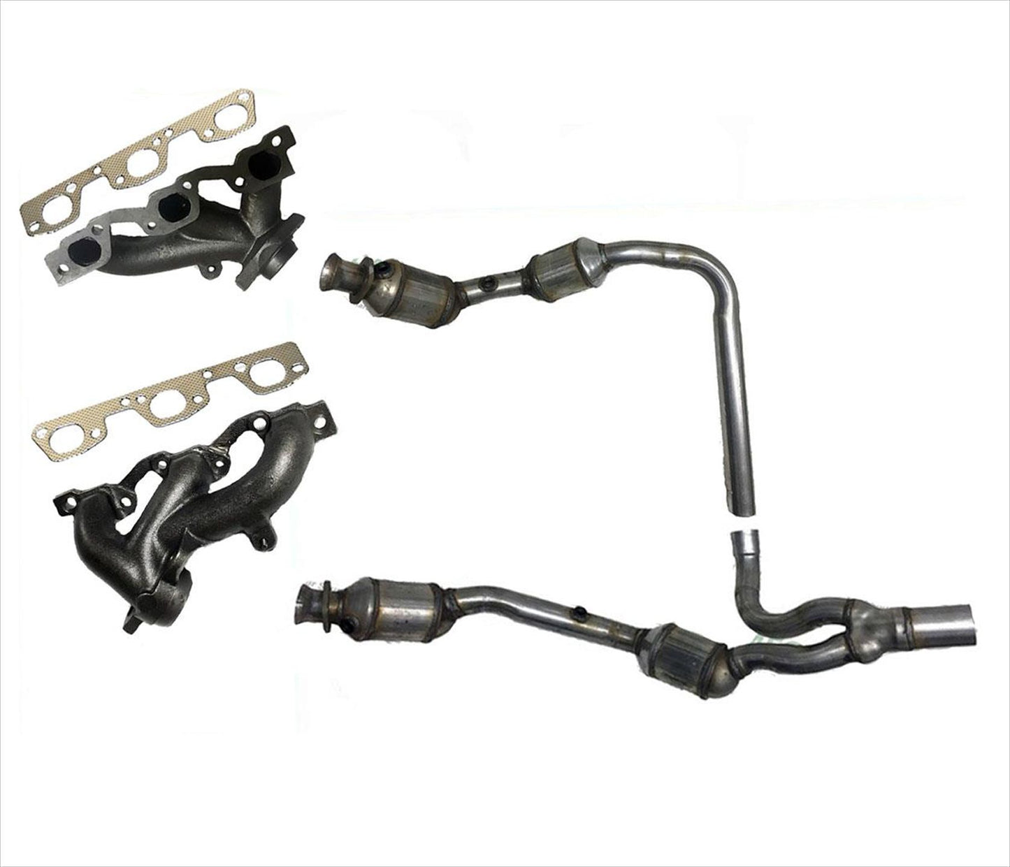 Colector delantero y convertidores catalíticos fabricados en EE. UU. Para Jeep Wrangler 3.8L 07-11