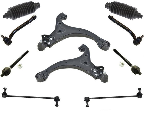 Fits 07-12 Veracruz Lower Control Arm Ball Joint Bushings Tie Rods Sway Bar