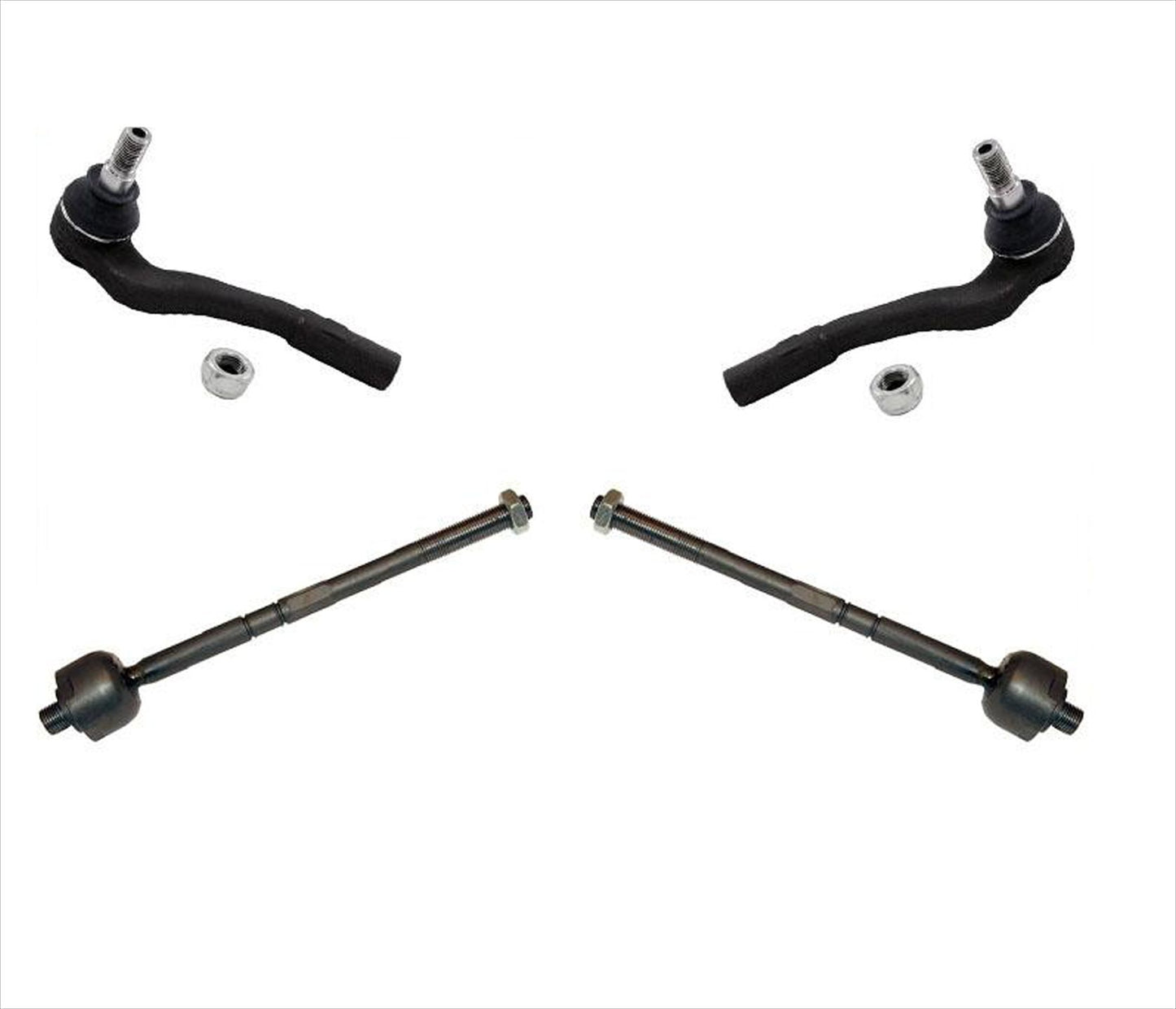 Fits For Mercedes 02-07 C230 Rear Wheel Drive W203 C209 Tie Rod End Ends 4pc