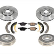 For 2012-18 Focus S SE Front Disc Brake Rotors & Rear Drums Kit 6pc ( No Turbo )