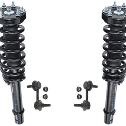 For 04-08 Acura TL 3.2L Front Complete Spring & Strut Assembly + Sway Bar Links