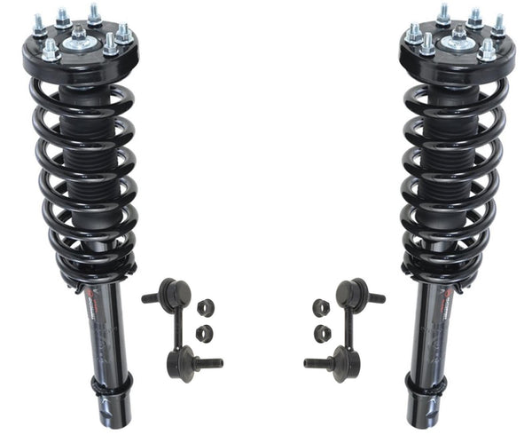 For 04-08 Acura TL 3.2L Front Complete Spring & Strut Assembly + Sway Bar Links