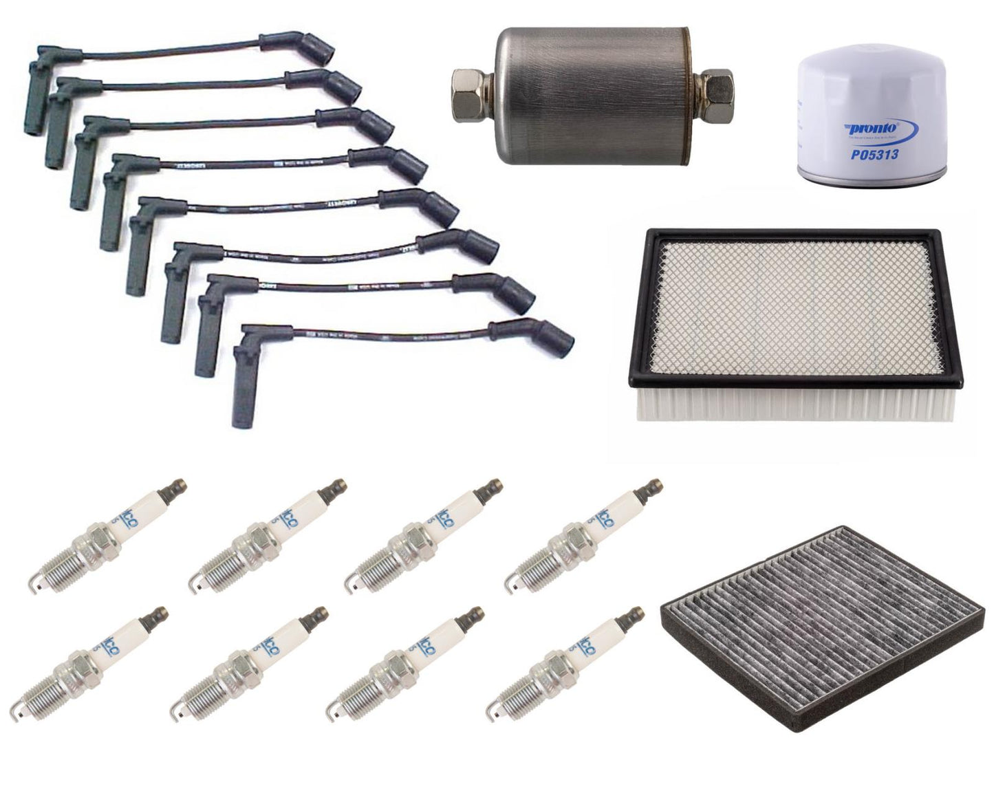 Nuevo encendido con enchufes dobles de platino de CA para 03-06 GM Avalanche 8.1L 13 piezas