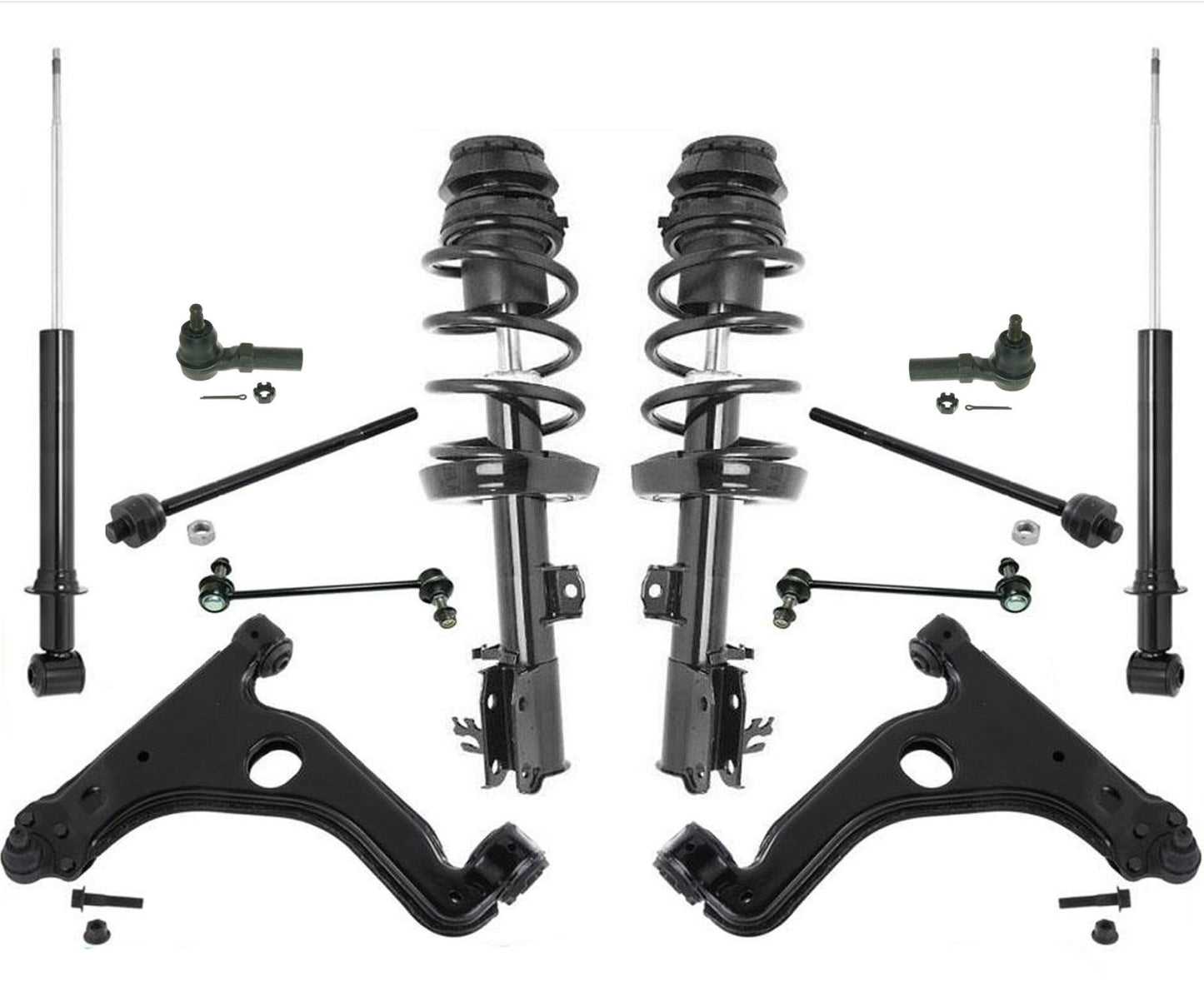 Front Complete Struts Rear Struts Control Arms Fits 01-03 Saturn LW300 3.0L