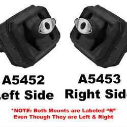 Front Engine Mount Bushings for Dodge Ram 1500 5.7L 2 Wheel Drive 06-07