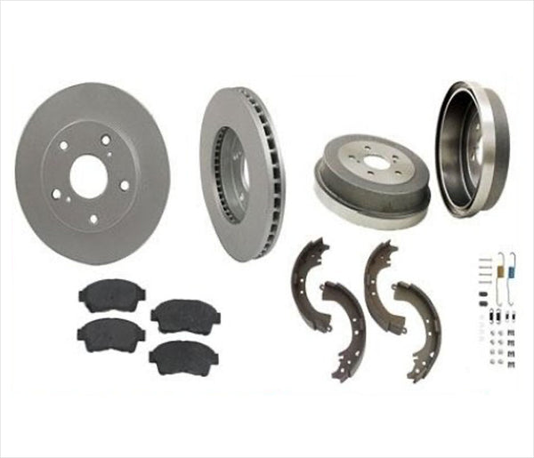 Fits 1992-1999 Toyota Camry Front Brake Rotors Pads Rear Drums Shoes Spring kit