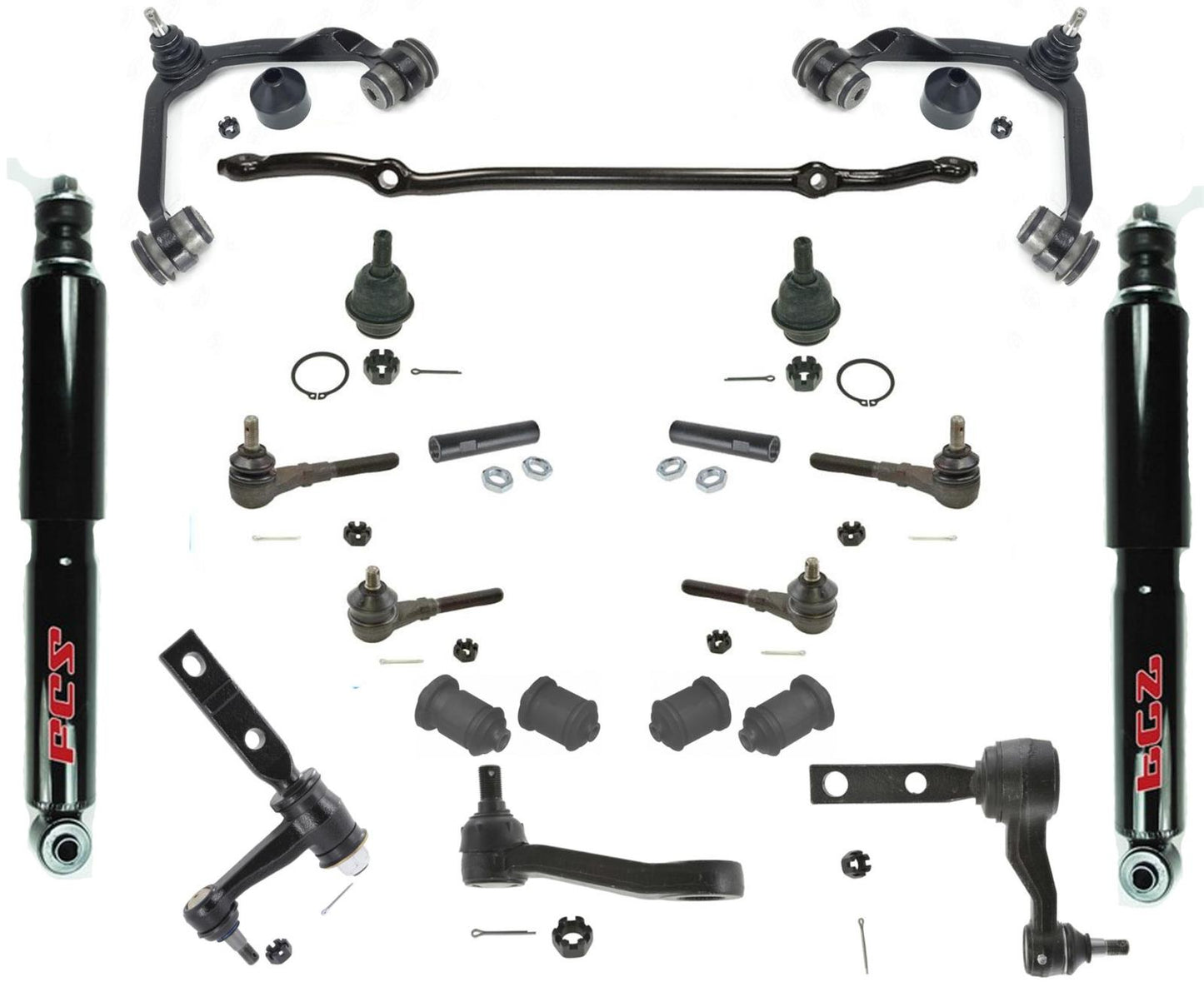 For 1997-2003 Ford F150 4x4 4 Wheel Drive Center Link Tie Rods Ball Joints 18pc